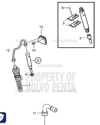 Order VOLVO PENTA 3586738 Hose Nipple | Set