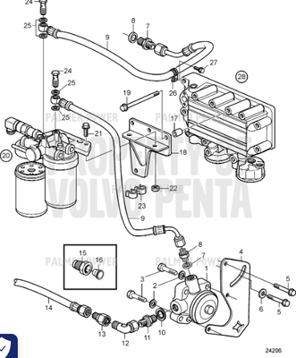 Order VOLVO PENTA 3587367 Nipple