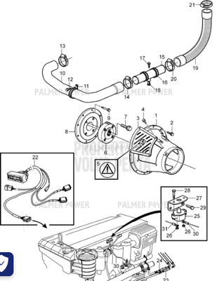 Order VOLVO PENTA 3589106 Hydraulic Hose