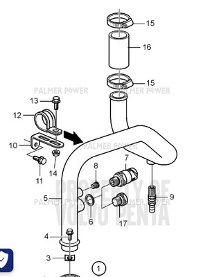 Order VOLVO PENTA 3589113 Water Pipe Order VOLVO PENTA 3589113 Water Pipe