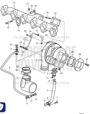 Order VOLVO PENTA 3801158 Turbocharger | Exchange