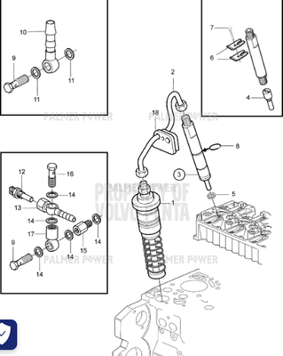 Order VOLVO PENTA 3801291 Unit Injector, Reman
