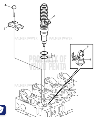 Order VOLVO PENTA 3801438 Unit Injector, Reman