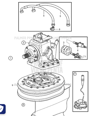 Order VOLVO PENTA 3801451 Upper Gear, Reman