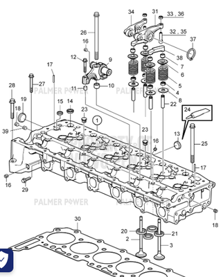 Order VOLVO PENTA 3801740 Cylinder Head, Reman