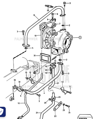 Order VOLVO PENTA 3802102 Turbocharger