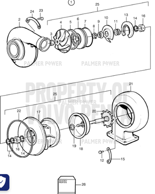 Order VOLVO PENTA 3802120 Turbocharger, Reman Order VOLVO PENTA 3802120 Turbocharger, Reman