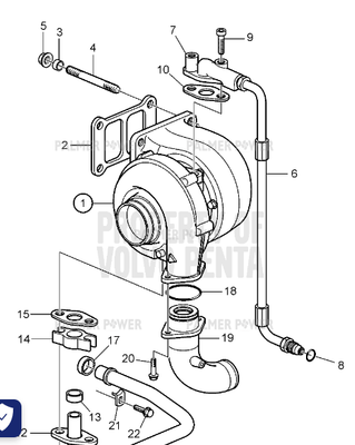 Order VOLVO PENTA 3802140 Turbocharger