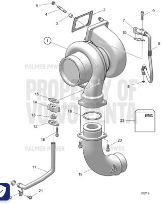Order VOLVO PENTA 3802141 Turbocharger