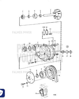 Order VOLVO PENTA 3803380 Coolant Pump, Reman