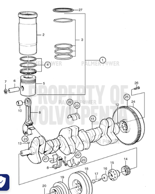 Order VOLVO PENTA 3807224 Crankshaft Order VOLVO PENTA 3807224 Crankshaft