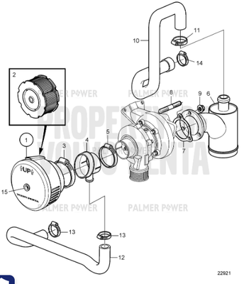 Order VOLVO PENTA 3807305 Exhaust Pipe Elbow