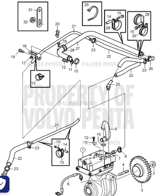Order VOLVO PENTA 3808338 Coolant Pipe