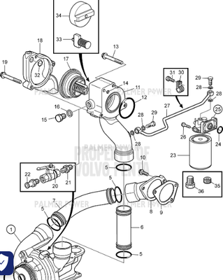 Order VOLVO PENTA 3809467 By-Pass Valve Order VOLVO PENTA 3809467 By-Pass Valve