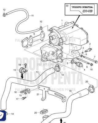 Order VOLVO PENTA 3809917 Gasket