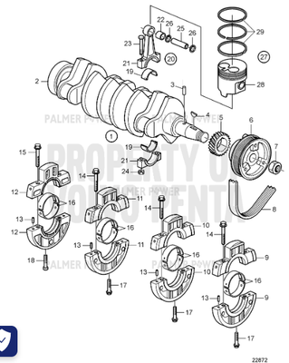 Order VOLVO PENTA 3812430 Crankshaft