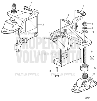 Order VOLVO PENTA 3817318 Rubber Cushion Kit