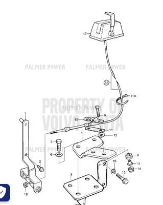 Order VOLVO PENTA 3825214 Intermediate Lever