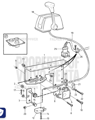 Order VOLVO PENTA 3825366 Intermediate Lever