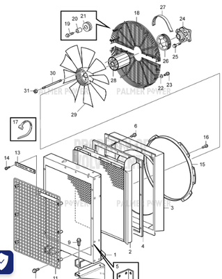 Order VOLVO PENTA 3826684 Fan Shroud