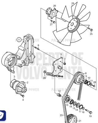 Order VOLVO PENTA 3826978 Fan Hub