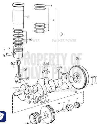 Order VOLVO PENTA 3827150 Cylinder Liner Kit
