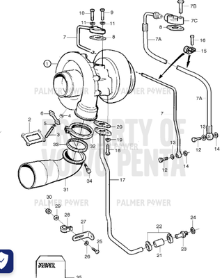 Order VOLVO PENTA 3827670 Oil Feed Hose