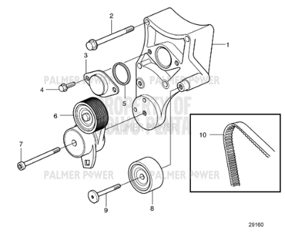 Order VOLVO PENTA 3828041 V-Ribbed Belt
