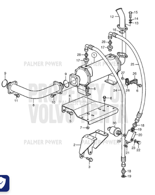 Order VOLVO PENTA 3828843 Hose
