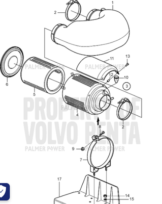 Order VOLVO PENTA 3830800 Hose