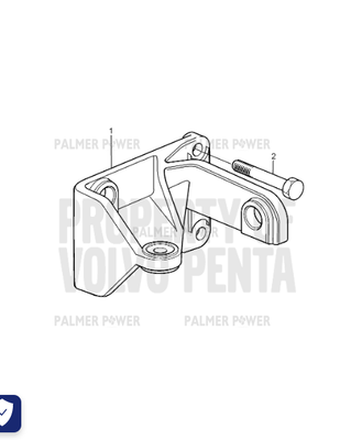 Order VOLVO PENTA 3831497 Bracket | Right