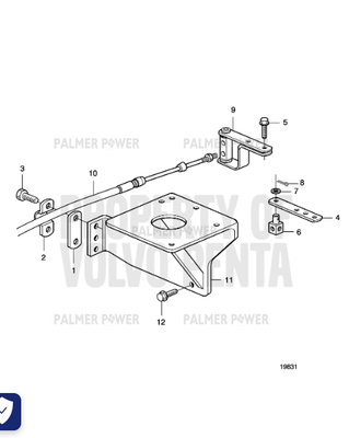 Order VOLVO PENTA 3836012 Bracket