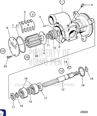 Order VOLVO PENTA 3836564 Seawater Pump