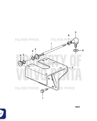 Order VOLVO PENTA 3884205 Bracket