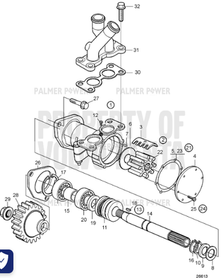 Order VOLVO PENTA 3838321 Gasket