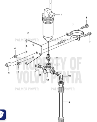 Order VOLVO PENTA 3838616 Attaching Clamp