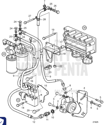 Order VOLVO PENTA 3839551 Bracket