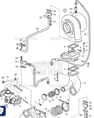Order VOLVO PENTA 3841253 Bellows