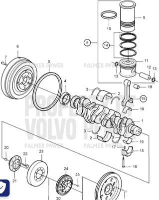 Order VOLVO PENTA 3843537 Cylinder Liner Kit