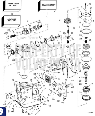 Order VOLVO PENTA 3852513 Insert