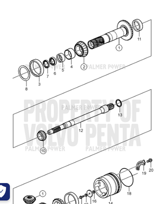 Order VOLVO PENTA 3855072 Shim