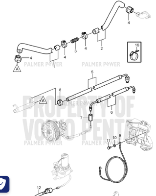 Order VOLVO PENTA 3860830 Hose | Return