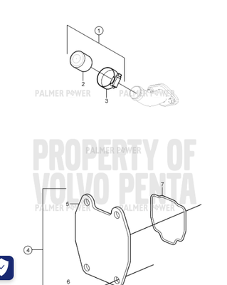 Order VOLVO PENTA 3860984 Seal