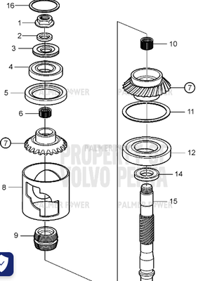 Order VOLVO PENTA 3862382 Washer