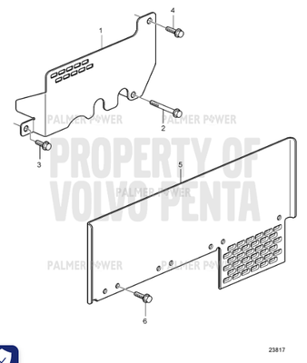 Order VOLVO PENTA 3884338 Heat Shield
