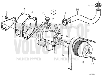 Order VOLVO PENTA 3884540 Gasket
