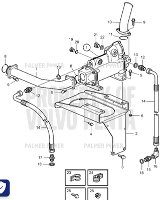 Order VOLVO PENTA 3887364 Bracket