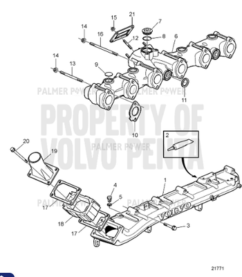 Order VOLVO PENTA 3979639 Plane Gasket