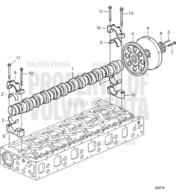 Order VOLVO PENTA 40005666 Camshaft