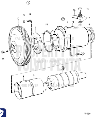Order VOLVO PENTA 420945 Oil Pressure Pipe | Fuel Injection Pump And Fuel Filter. Standard Fuel System